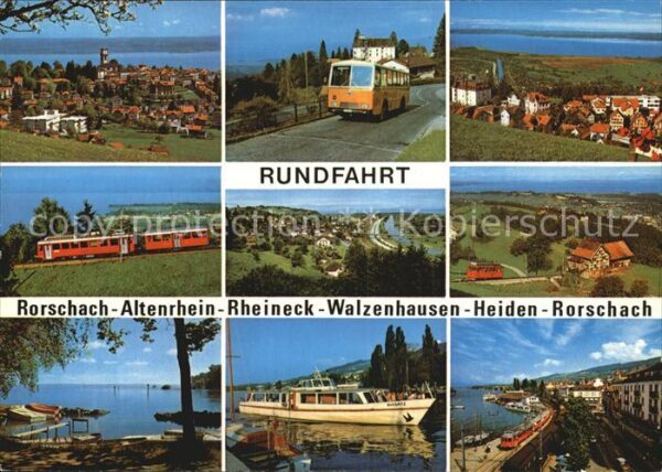 Eisenbahn Autobus Motorschiff Rundfahrt Rorschach