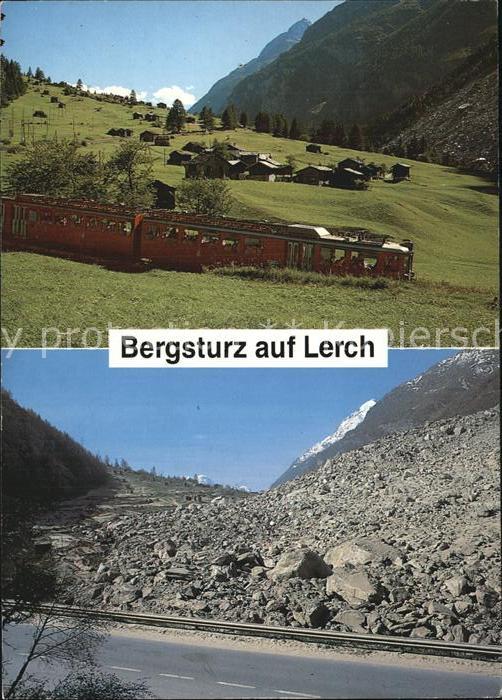 Eisenbahn Bergsturz auf Lerch Vorher/Nachher
