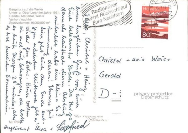 Eisenbahn Bergsturz auf Lerch Vorher/Nachher – Bild 2