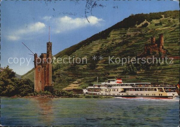 Motorschiffe Berlin Mäuseturm Ruine Ehrenfels