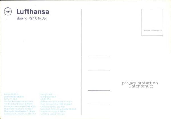 Lufthansa Boeing 737 City Jet – Bild 2