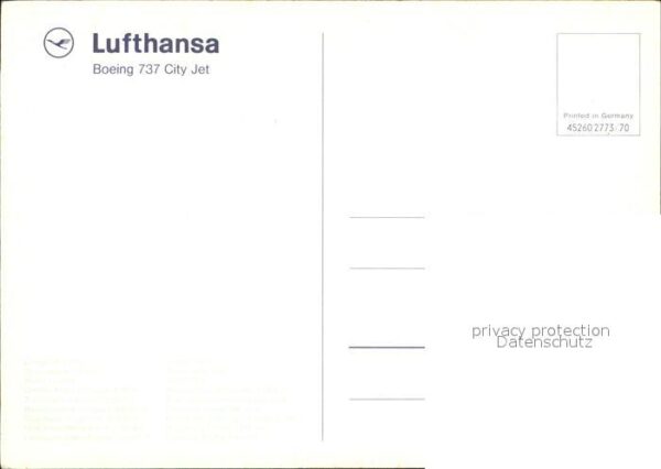 Lufthansa Boeing 737 City Jet – Bild 2