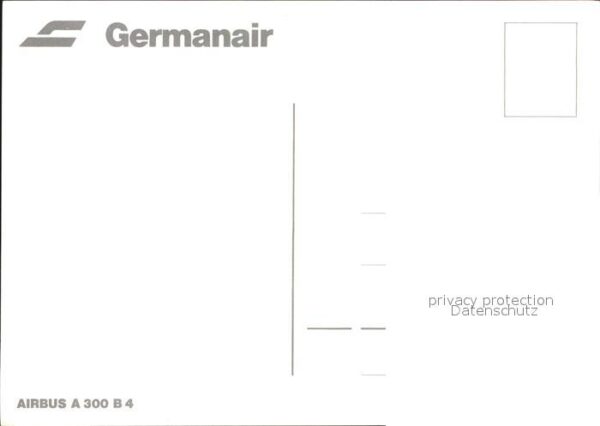Flugzeuge Zivil Germanair Airbus A300 B4 – Bild 2