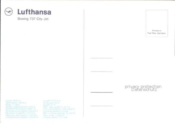Lufthansa Boeing 737 City Jet – Bild 2