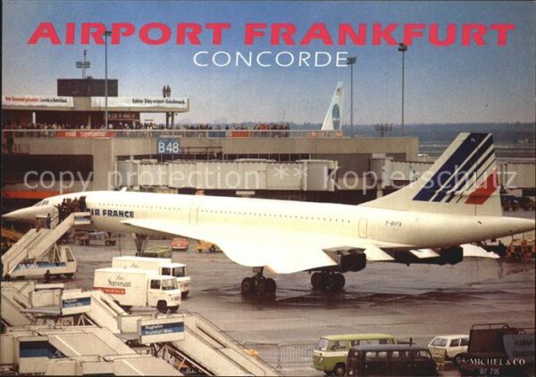 Flugzeuge Zivil Concorde Air France Airport Frankfurt