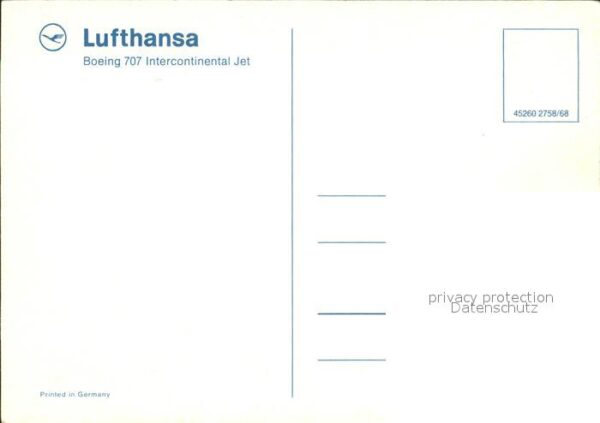 Lufthansa Boeing 707 Intercontinental Jet – Bild 2