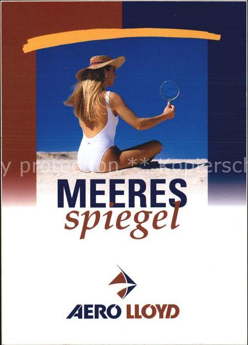 Werbung Reklame Aero Lloyd Meeresspiegel