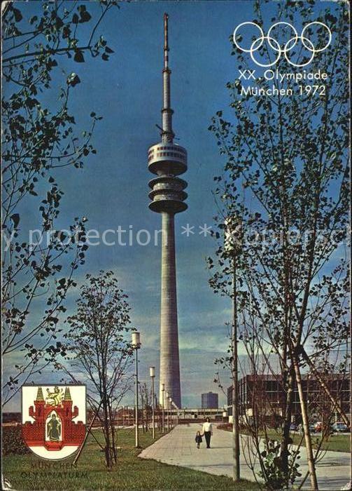 Olympia XX. Olympiade München Olympiaturm Eissp