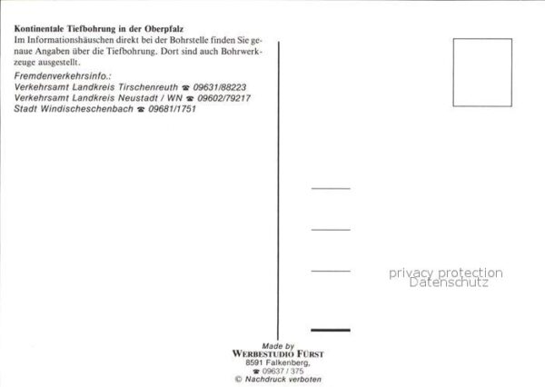 Bergbau Mining Kontinentale Tiefbohrung Oberpfalz Bohr – Bild 2