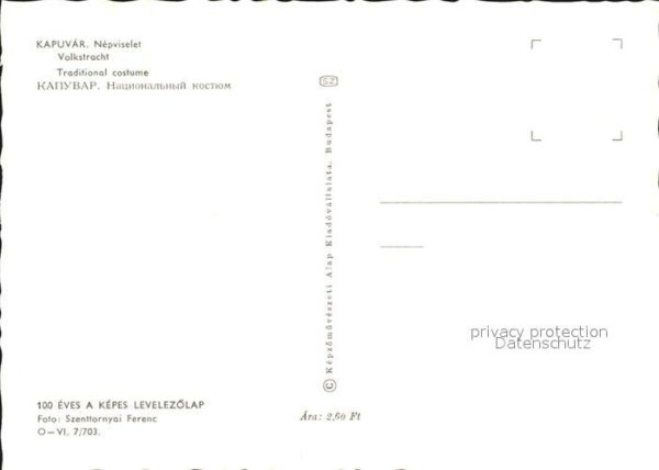 Trachten Ungarn Kapuvar Nepviselet – Bild 2
