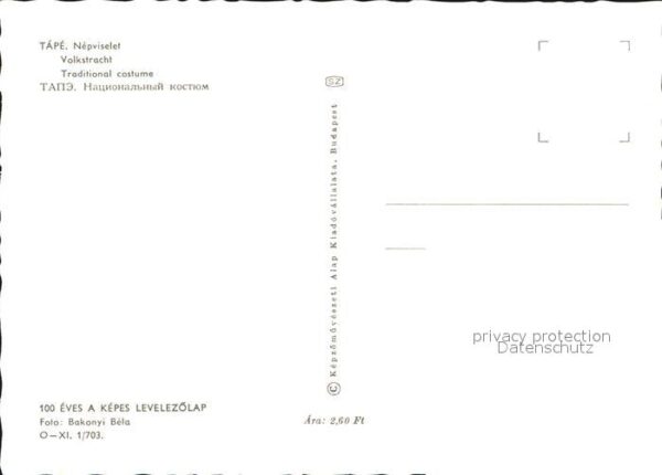 Trachten Ungarn Tape Nepviselet Handarbeit – Bild 2