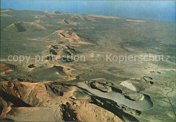 Vulkane Geysire Vulcans Geysers Lanzarote Los Craters Fliegeraufnahme