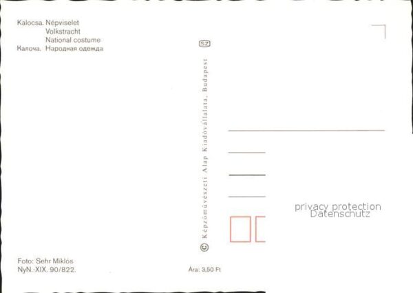 Trachten Ungarn Kalocsa Nepviselet – Bild 2