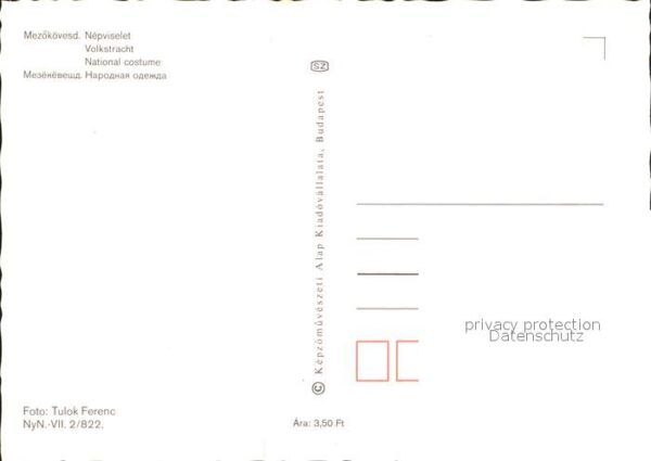 Trachten Ungarn Mezokövesd Nepviselet – Bild 2