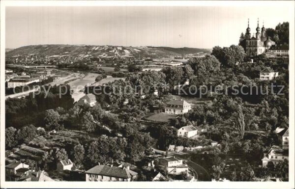 Wuerzburg Käppele mit Blick ins Maintal
