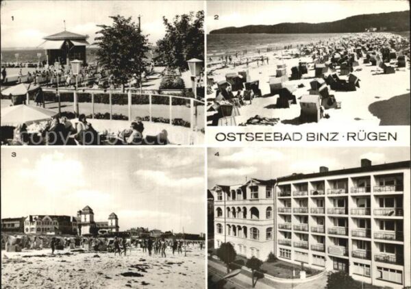 Binz Ruegen Strand Kulturhaus Ferienheim der Stahlw