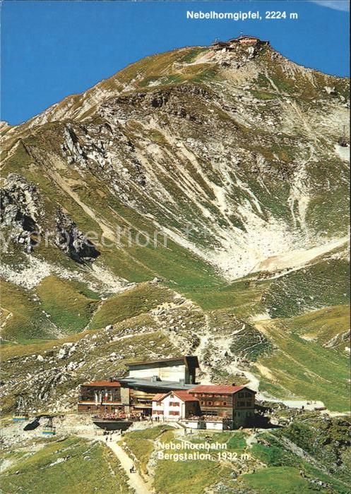 Nebelhornbahn mit Gipfel