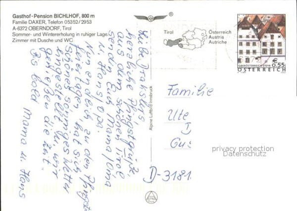 Oberndorf Tirol Gasthaus Pension Bichlhof – Bild 2