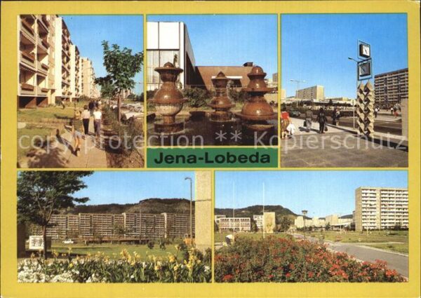 Jena Thueringen Lobeda Markt Kulturhaus Karl-Marx-Allee