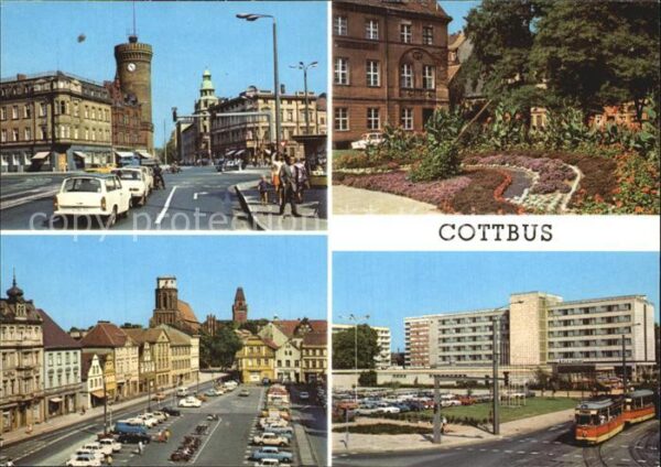Cottbus Blumenuhr Altmarkt Hotel-Lausitz