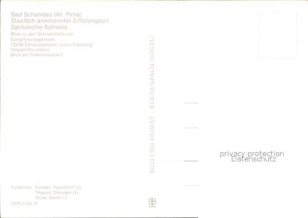 Bad Schandau Schrammsteine Postelwitz Rathmannsdorf – Bild 2