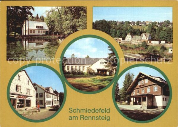 Schmiedefeld Rennsteig Restaurant Cafe Kurpark Bahnhof Kulturh
