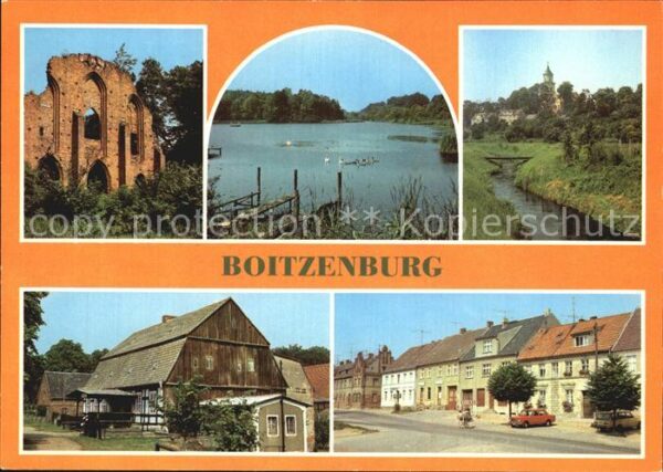 Boitzenburg Klosterruine Haussee Klostermühle Augus