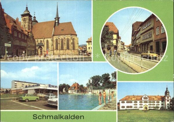Schmalkalden Altmarkt Freibad Schloß Wilhelmsburg