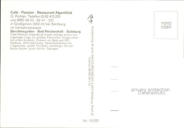 Grossgmain Cafe Pension Restaurant Alpenblick – Bild 2