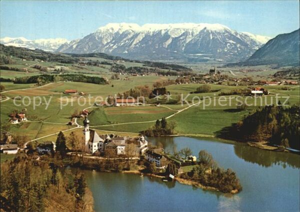 Anger Chiemgau Klosterwirt Höglwörth Fliegeraufnahme