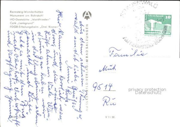 Frauenwald Thueringen Rennsteig-Wanderhütte Monument Cafe-Len – Bild 2