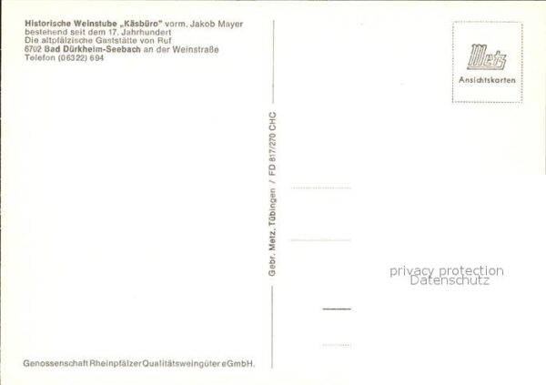 Bad Duerkheim Weinstube Käsbüro – Bild 2