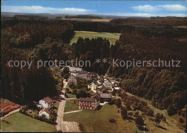 Marienthal Westerwald Fliegeraufnahme Restaurant Pension Zur