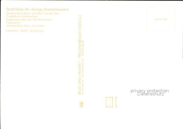 Gross Koeris Schulzensee Zugbrücke über Moddergraben – Bild 2