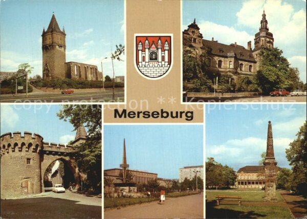 Merseburg Saale Krummes Tor Schlossgarten Gagarinplatz