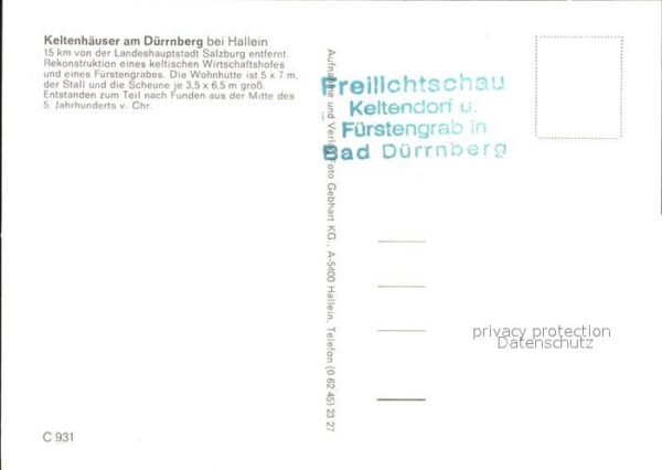 Hallein Freilichtmuseum Keltendorf Bad-Dürrnber – Bild 2