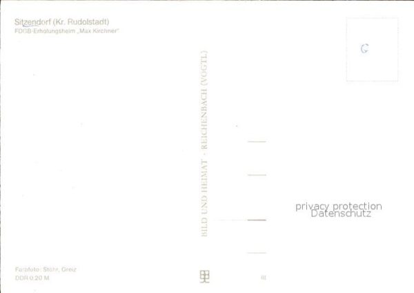 Sitzendorf Thueringen Erholungsheim Max Kirchner – Bild 2