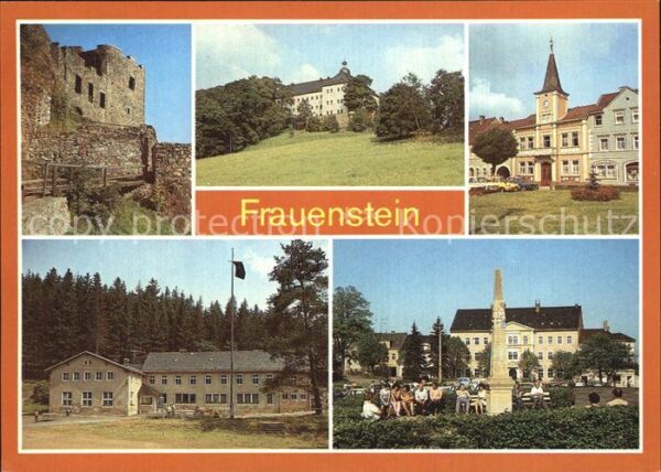 Frauenstein Sachsen Burgruine Schloß Rathaus Ferienheim Kum