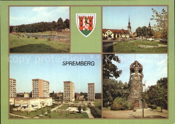 Spremberg Niederlausitz Grodk Freibad Markt Georgenbergturm