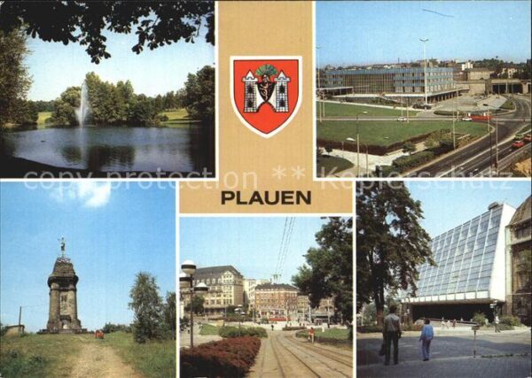 Plauen Vogtland Kremmlerturm Otto Grotewohl Platz