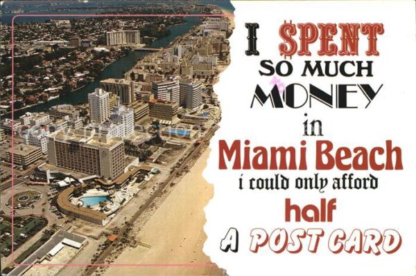 Miami Beach Fliegeraufnahme Hotels am Strand