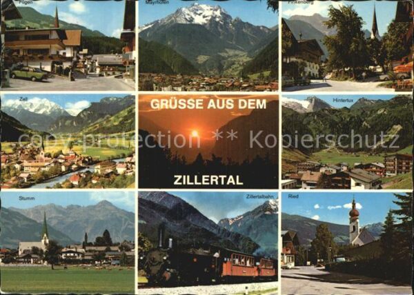 Zillertal Tirol Hintertux Zell Stumm Zillertalbahn
