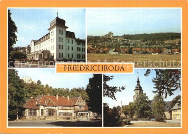 Friedrichsroda Bahnhof Reinhardsbrunn Erholungsheime H