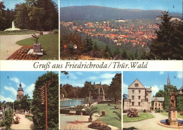 Friedrichsroda Puschkinpark Kuranlagen Schloss-Reinhar