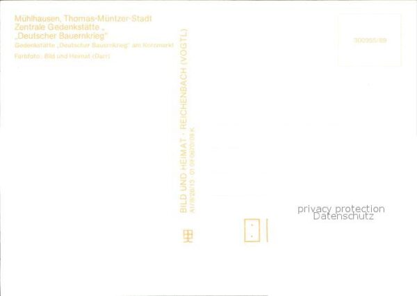 Muehlhausen Thueringen Thoma-Müntzer-Stadt Gedenkstätte Deutsc – Bild 2