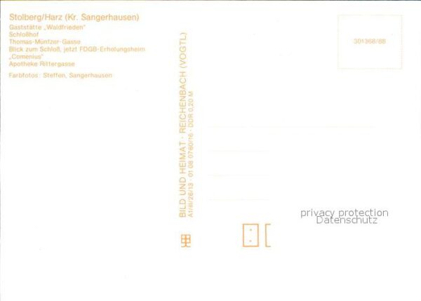 Stolberg Harz Restaurant Waldfrieden Schloßhof Thomas – Bild 2