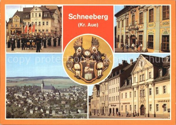 Schneeberg Erzgebirge Museum Wappen Ernst-Schneller-Platz