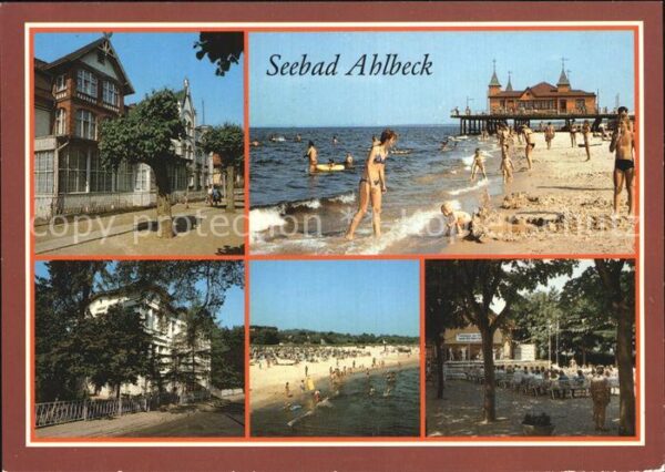 Ahlbeck Ostseebad Strand Seebrücke Kindersanatorium Klaus
