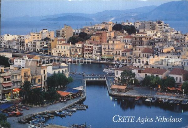 Crete Kreta Fliegeraufnahme mit Hafen