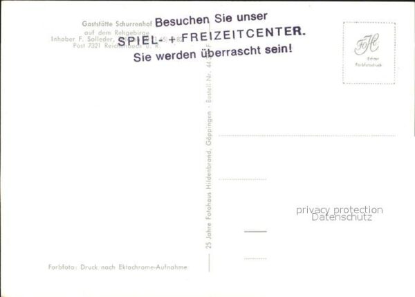 Reichenbach Donzdorf Gaststätte Schurrenhof Rehgebirge – Bild 2
